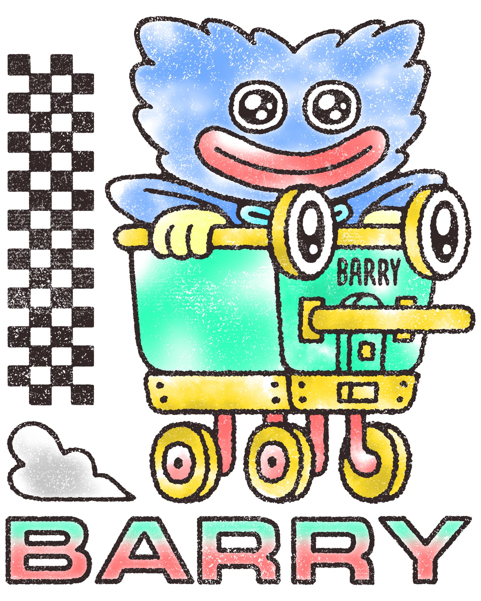 Barry Cart White Tee - Image 2